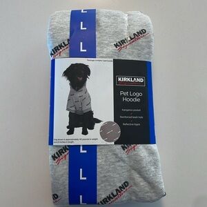 Large Kirkland Cosco Dog Sweater Gray nwt
